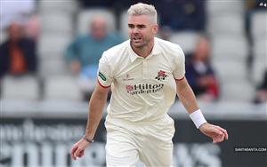 James Anderson, an England cricketer in the field